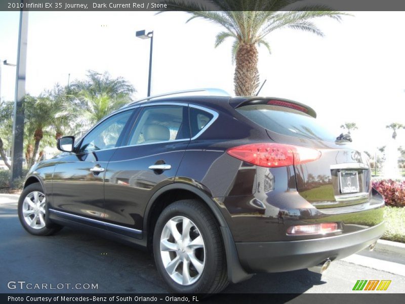 Dark Current Red / Stone 2010 Infiniti EX 35 Journey