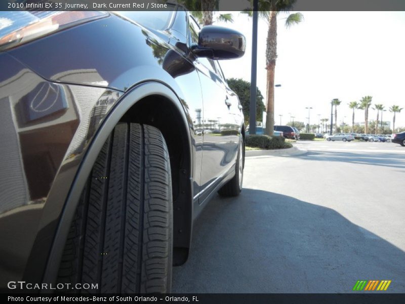 Dark Current Red / Stone 2010 Infiniti EX 35 Journey