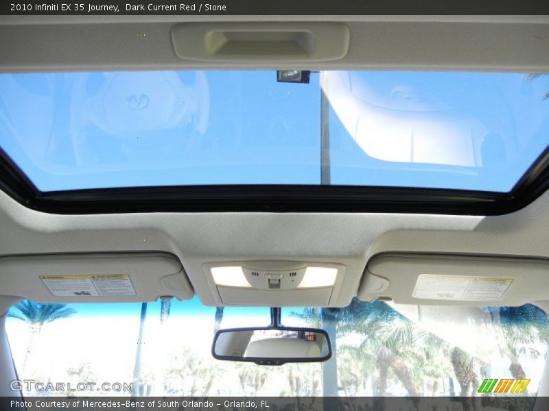 Sunroof of 2010 EX 35 Journey
