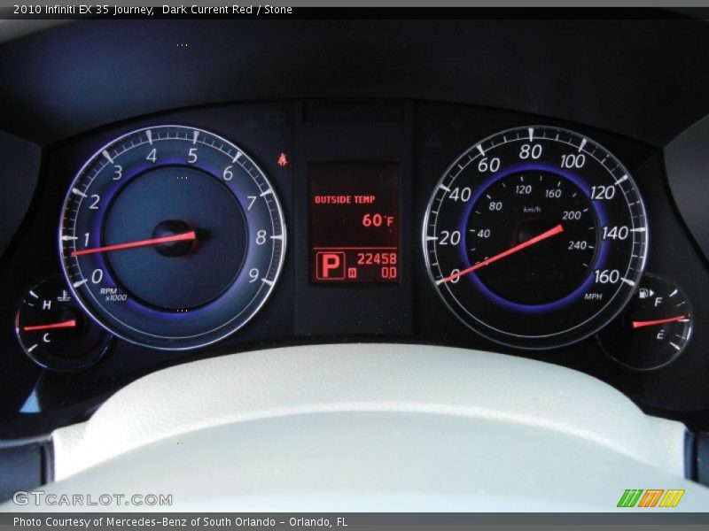  2010 EX 35 Journey 35 Journey Gauges