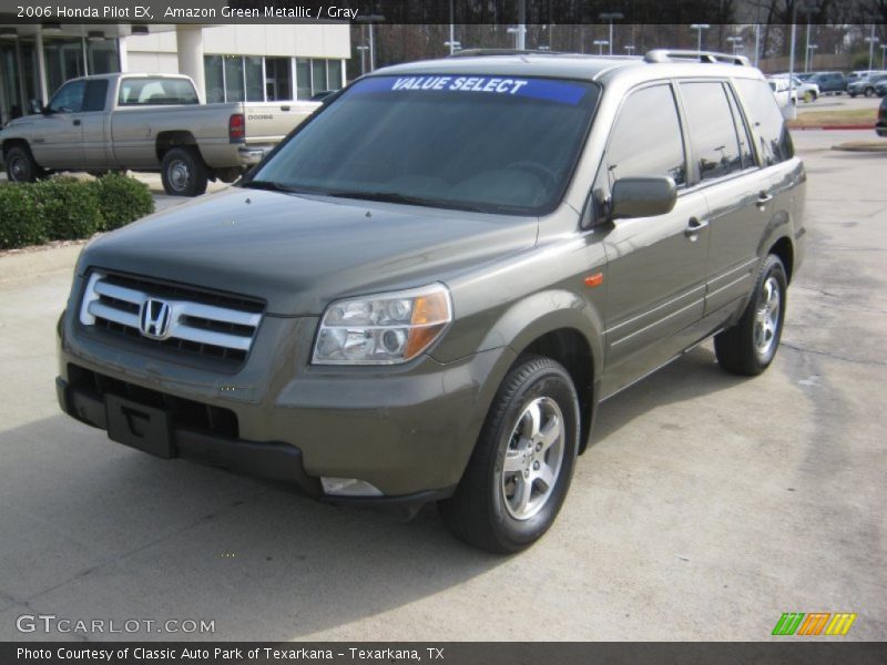 Amazon Green Metallic / Gray 2006 Honda Pilot EX