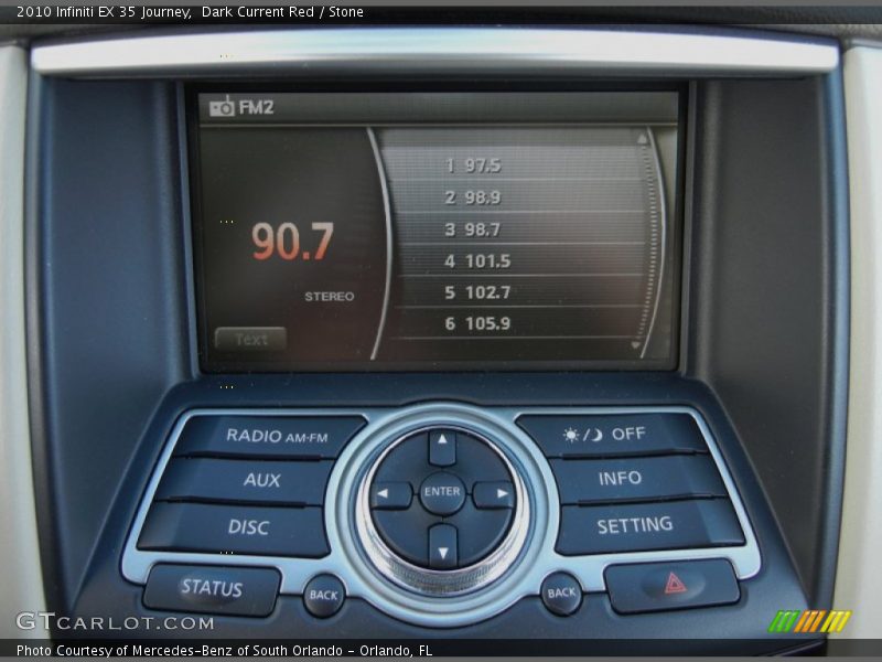 Controls of 2010 EX 35 Journey
