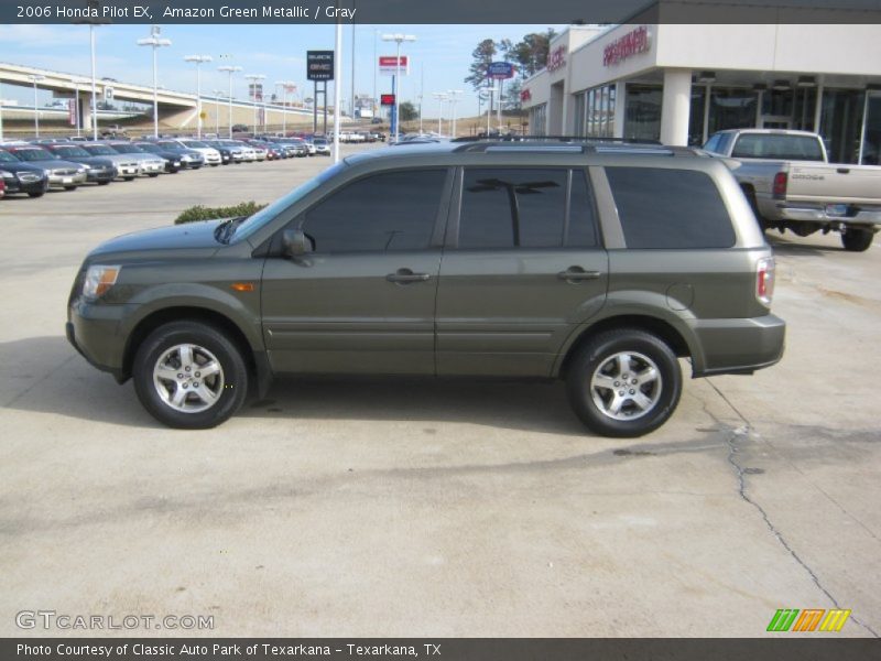 Amazon Green Metallic / Gray 2006 Honda Pilot EX