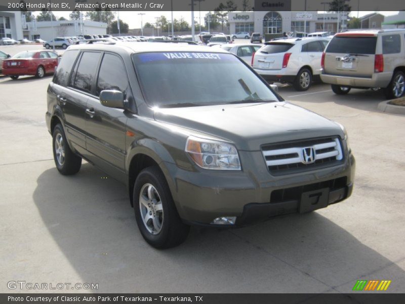 Amazon Green Metallic / Gray 2006 Honda Pilot EX