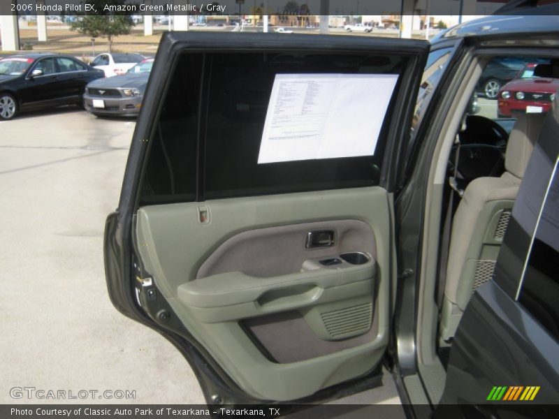 Amazon Green Metallic / Gray 2006 Honda Pilot EX