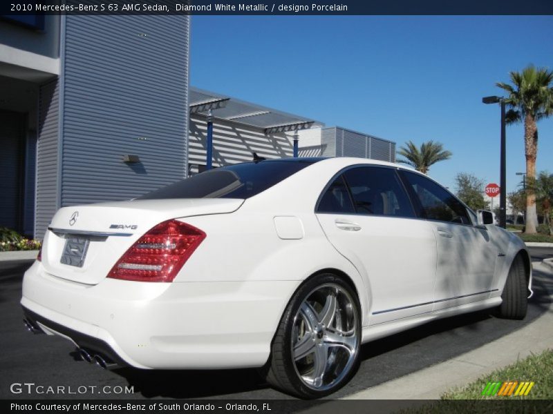 Diamond White Metallic / designo Porcelain 2010 Mercedes-Benz S 63 AMG Sedan