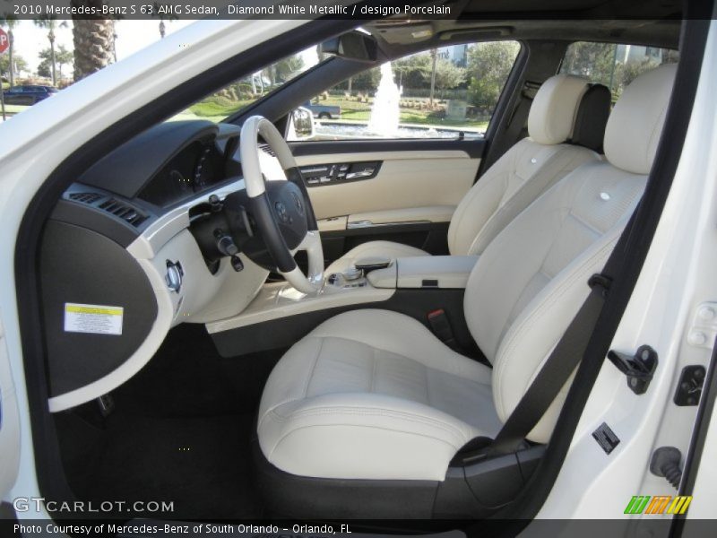  2010 S 63 AMG Sedan designo Porcelain Interior