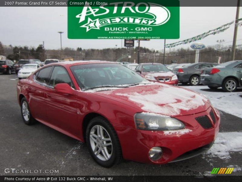 Crimson Red / Ebony 2007 Pontiac Grand Prix GT Sedan