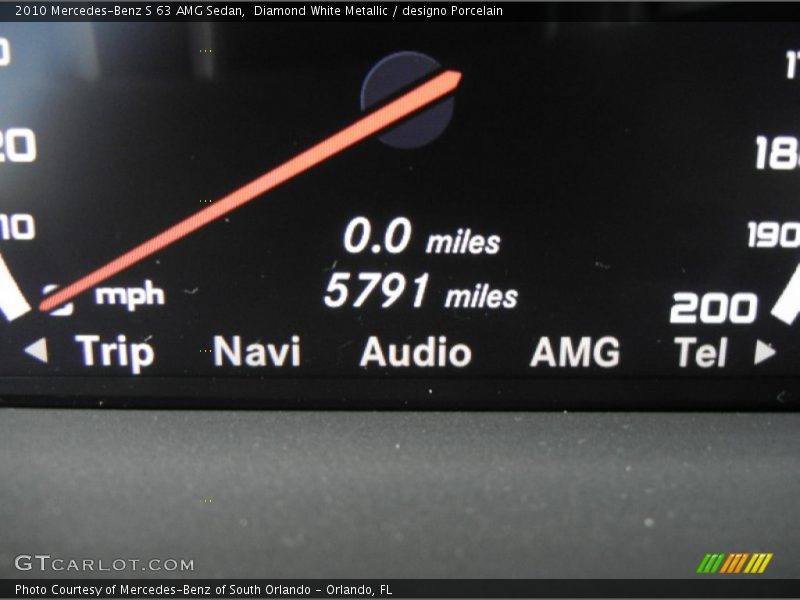Diamond White Metallic / designo Porcelain 2010 Mercedes-Benz S 63 AMG Sedan