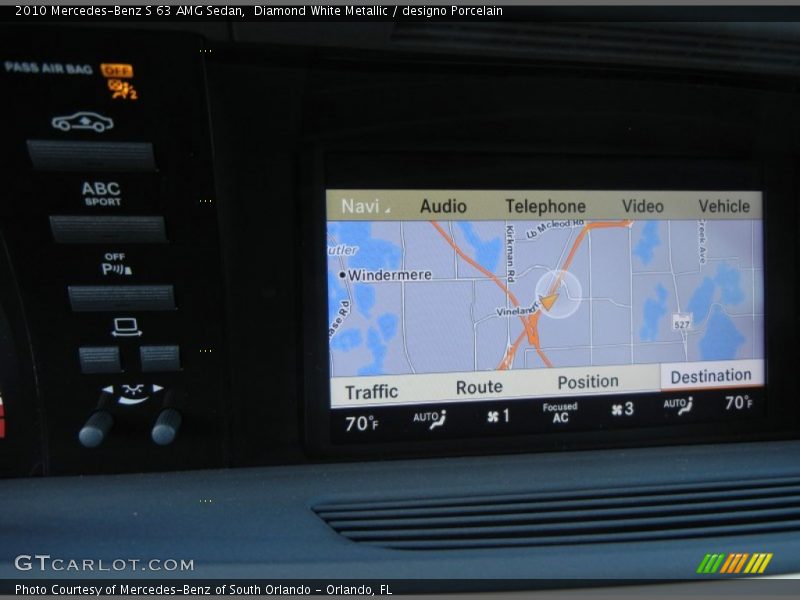 Navigation of 2010 S 63 AMG Sedan
