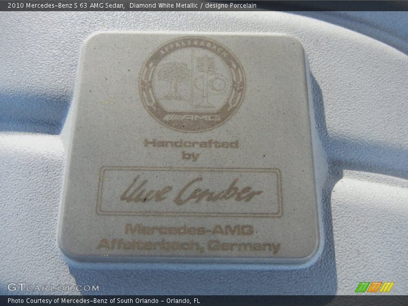 Diamond White Metallic / designo Porcelain 2010 Mercedes-Benz S 63 AMG Sedan