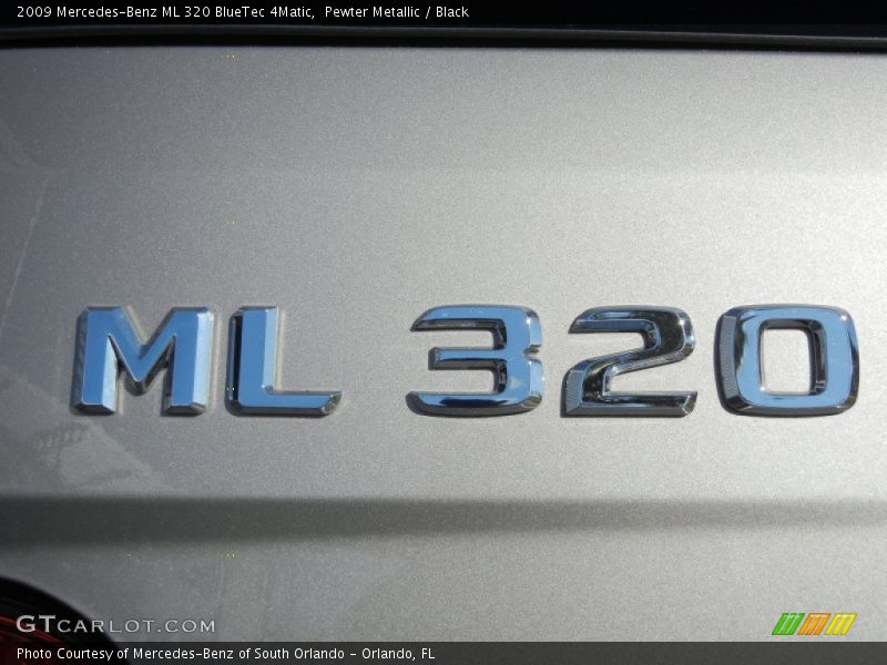 Pewter Metallic / Black 2009 Mercedes-Benz ML 320 BlueTec 4Matic