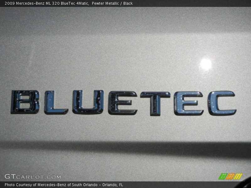 Pewter Metallic / Black 2009 Mercedes-Benz ML 320 BlueTec 4Matic