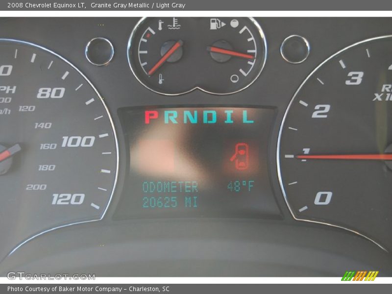Granite Gray Metallic / Light Gray 2008 Chevrolet Equinox LT