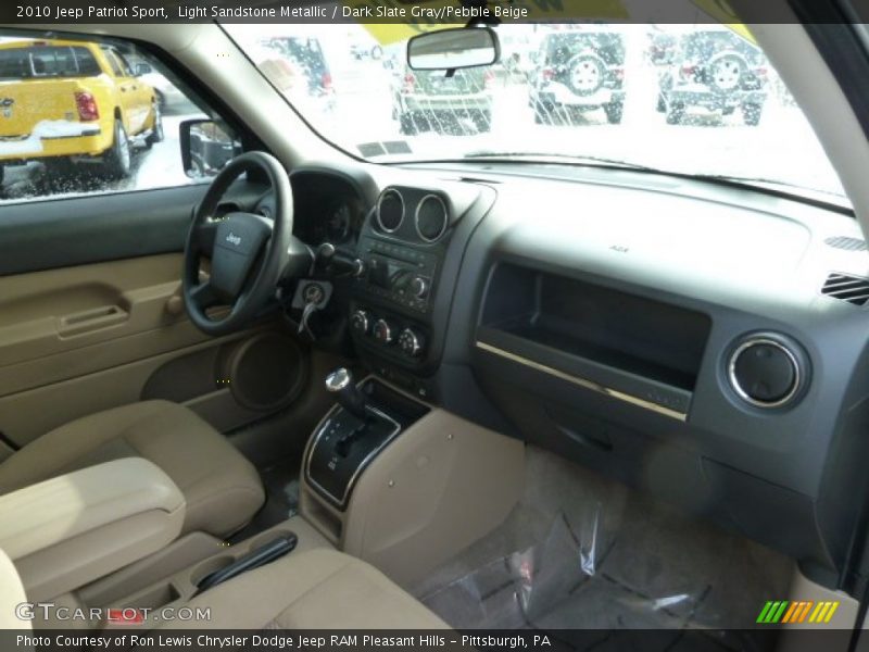 Light Sandstone Metallic / Dark Slate Gray/Pebble Beige 2010 Jeep Patriot Sport