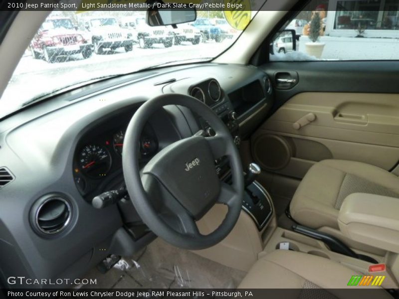 Light Sandstone Metallic / Dark Slate Gray/Pebble Beige 2010 Jeep Patriot Sport
