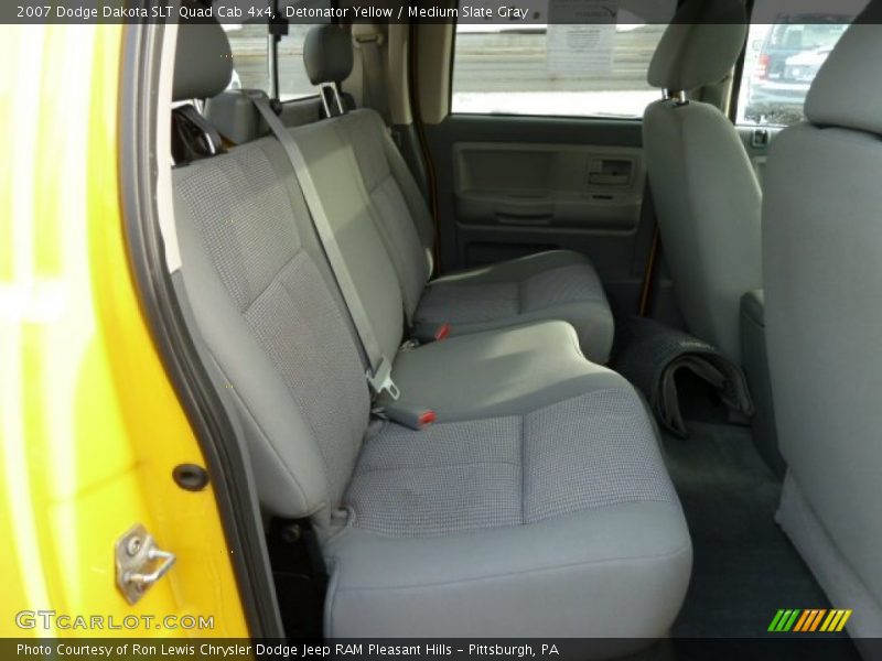 Detonator Yellow / Medium Slate Gray 2007 Dodge Dakota SLT Quad Cab 4x4