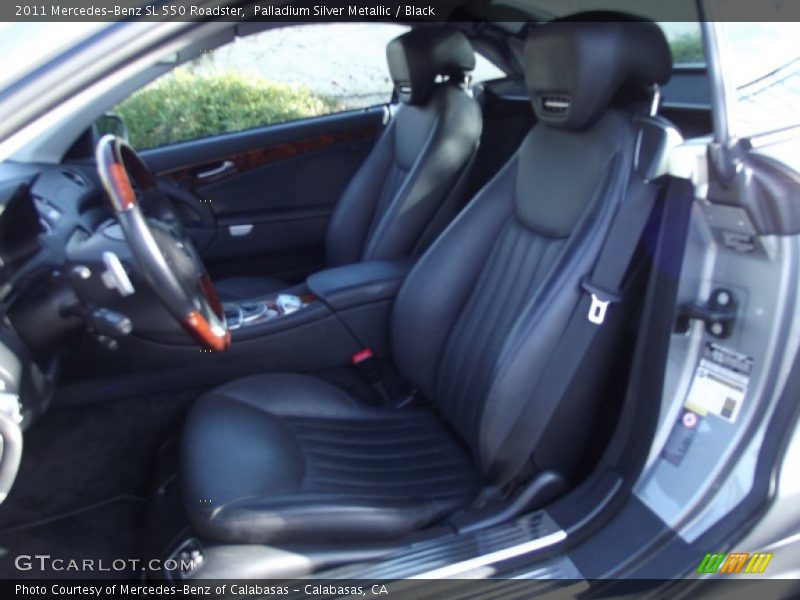 Palladium Silver Metallic / Black 2011 Mercedes-Benz SL 550 Roadster
