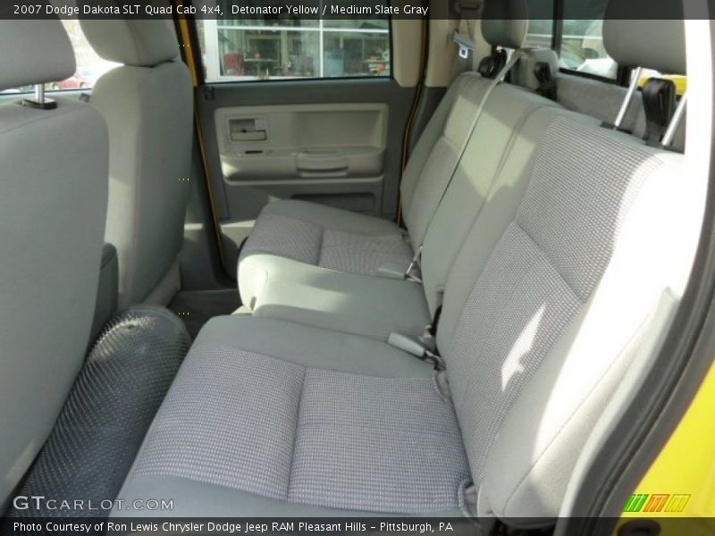 Detonator Yellow / Medium Slate Gray 2007 Dodge Dakota SLT Quad Cab 4x4