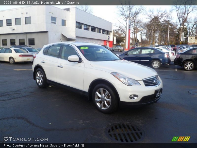 Moonlight White / Graphite 2008 Infiniti EX 35 AWD