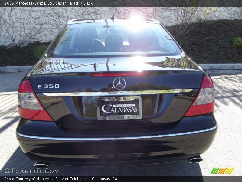 Black / Black 2009 Mercedes-Benz E 350 Sedan