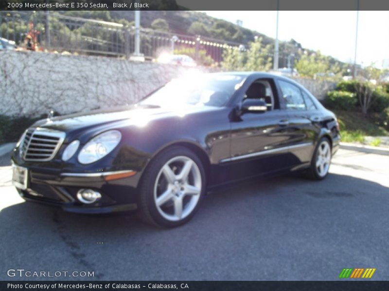 Black / Black 2009 Mercedes-Benz E 350 Sedan