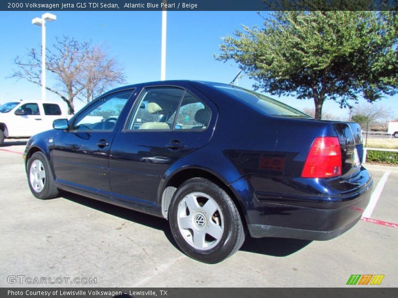 Atlantic Blue Pearl / Beige 2000 Volkswagen Jetta GLS TDI Sedan