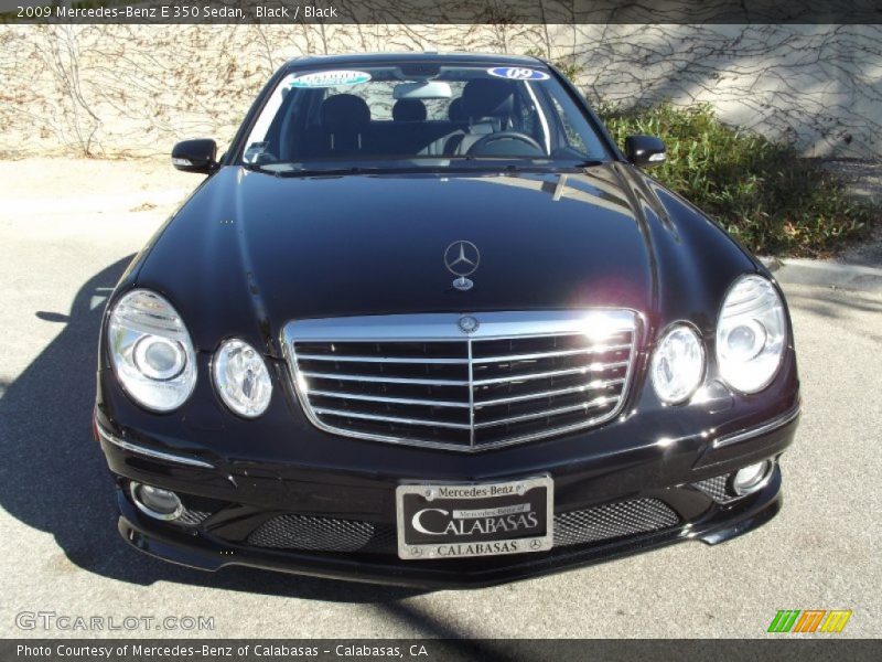 Black / Black 2009 Mercedes-Benz E 350 Sedan