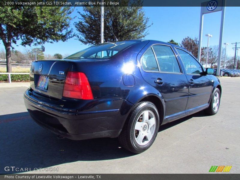 Atlantic Blue Pearl / Beige 2000 Volkswagen Jetta GLS TDI Sedan