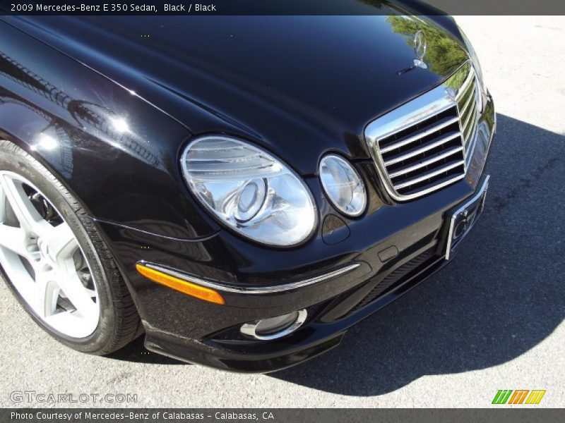 Black / Black 2009 Mercedes-Benz E 350 Sedan