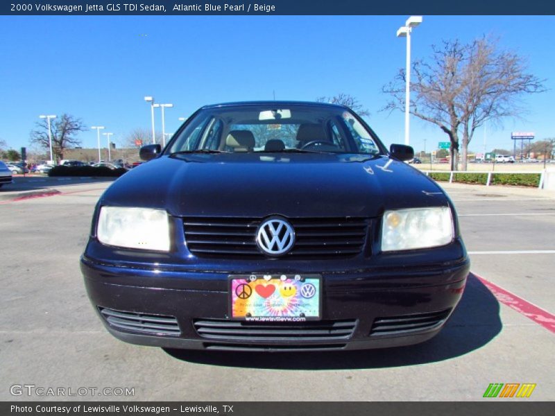 Atlantic Blue Pearl / Beige 2000 Volkswagen Jetta GLS TDI Sedan