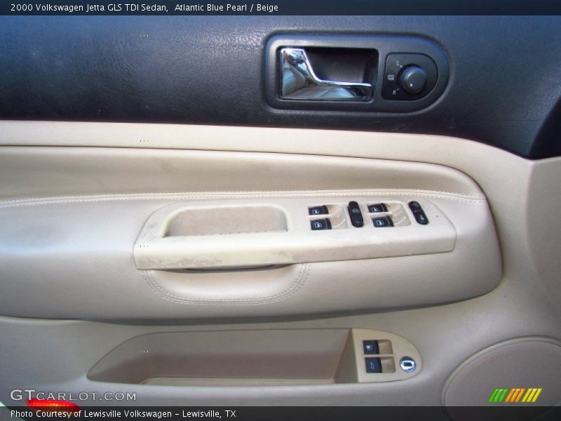 Atlantic Blue Pearl / Beige 2000 Volkswagen Jetta GLS TDI Sedan