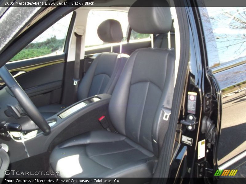 Black / Black 2009 Mercedes-Benz E 350 Sedan