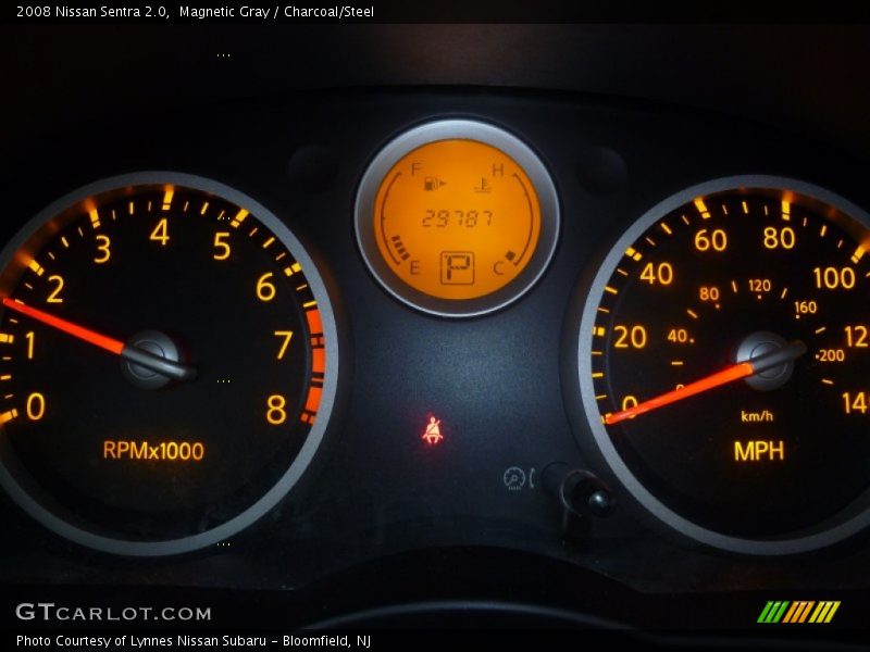Magnetic Gray / Charcoal/Steel 2008 Nissan Sentra 2.0