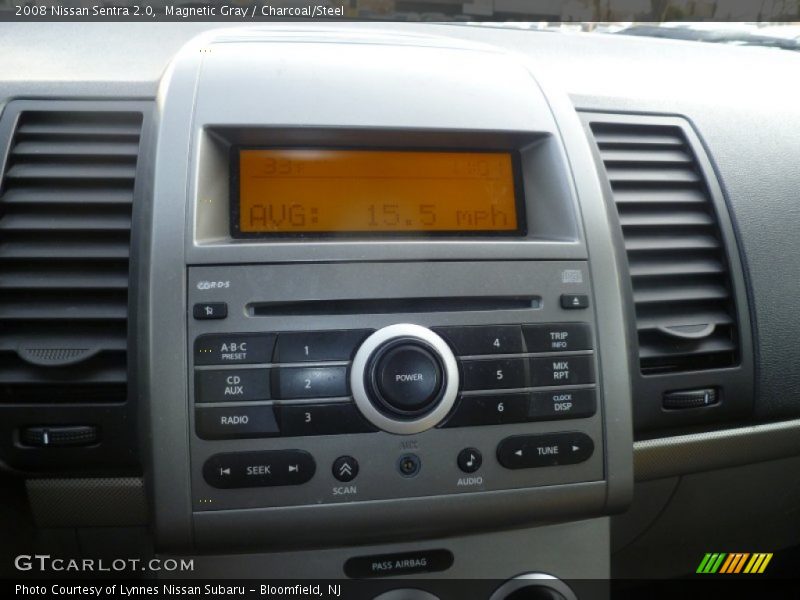 Magnetic Gray / Charcoal/Steel 2008 Nissan Sentra 2.0