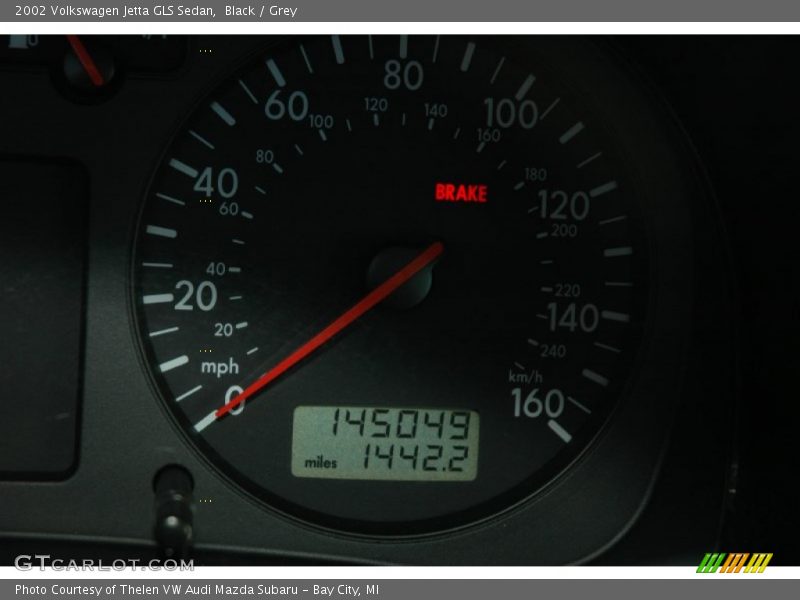 Black / Grey 2002 Volkswagen Jetta GLS Sedan