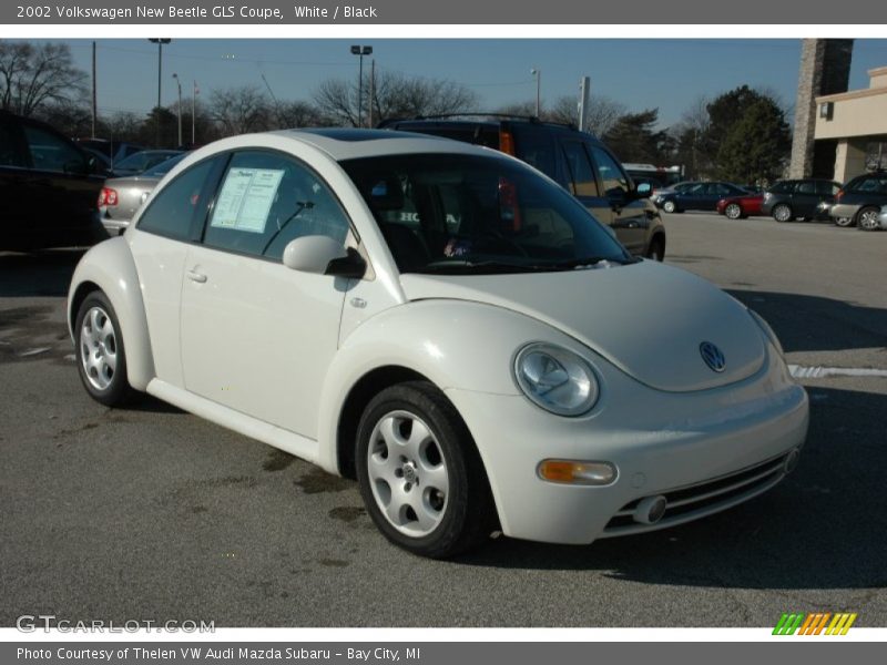 White / Black 2002 Volkswagen New Beetle GLS Coupe