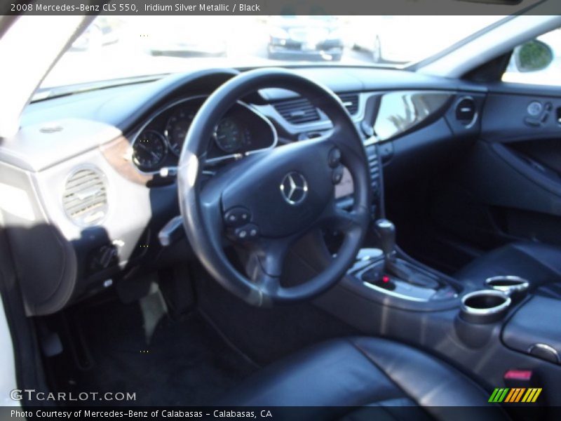 Iridium Silver Metallic / Black 2008 Mercedes-Benz CLS 550