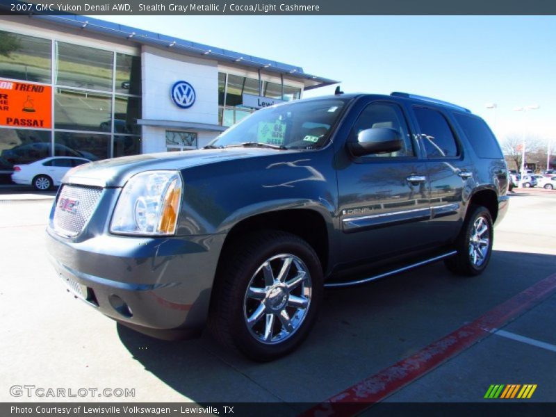 Stealth Gray Metallic / Cocoa/Light Cashmere 2007 GMC Yukon Denali AWD