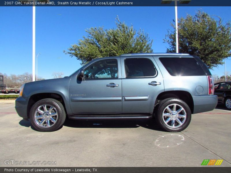 Stealth Gray Metallic / Cocoa/Light Cashmere 2007 GMC Yukon Denali AWD