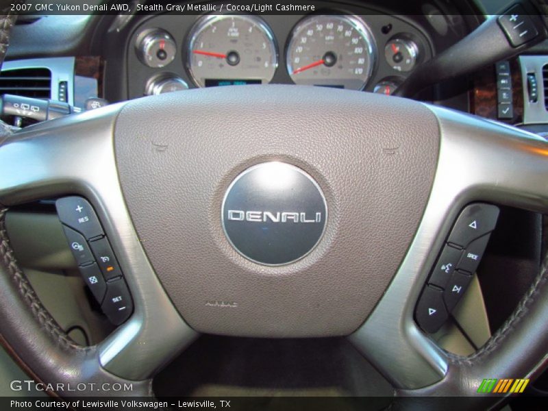 Stealth Gray Metallic / Cocoa/Light Cashmere 2007 GMC Yukon Denali AWD