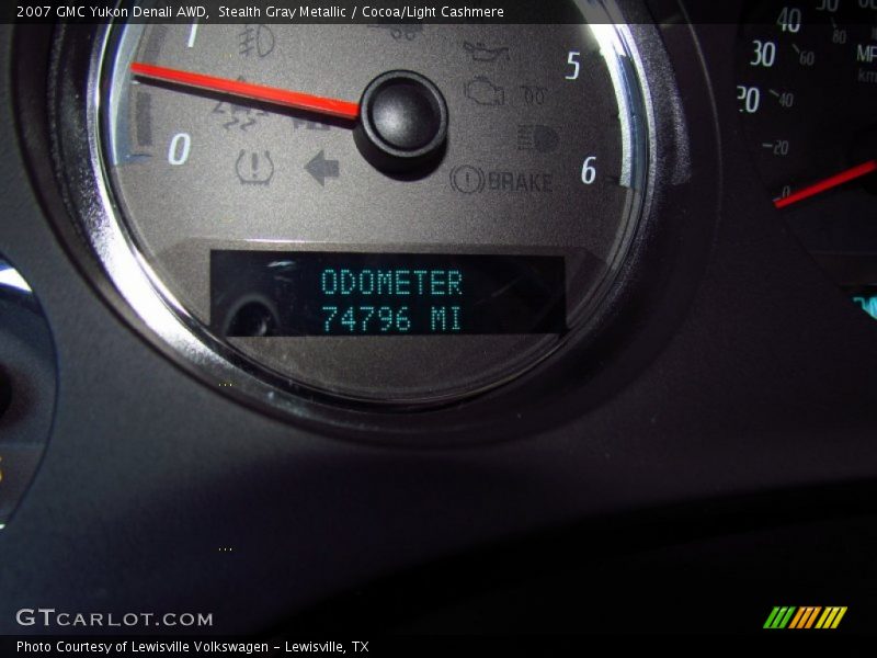 Stealth Gray Metallic / Cocoa/Light Cashmere 2007 GMC Yukon Denali AWD