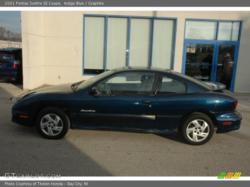 Indigo Blue / Graphite 2001 Pontiac Sunfire SE Coupe