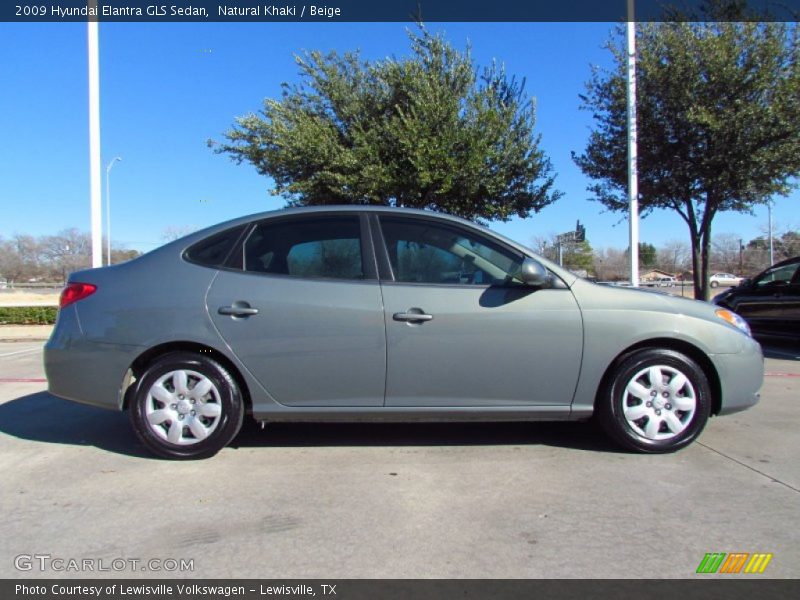 Natural Khaki / Beige 2009 Hyundai Elantra GLS Sedan