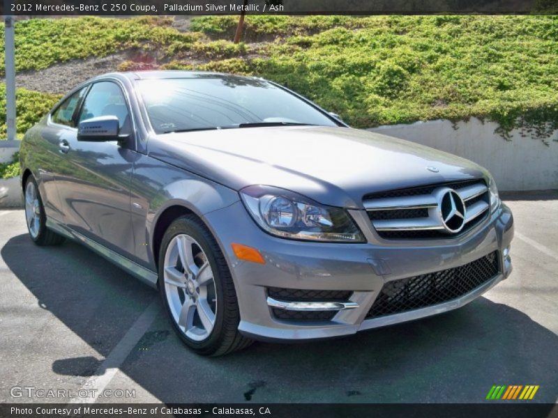 Palladium Silver Metallic / Ash 2012 Mercedes-Benz C 250 Coupe