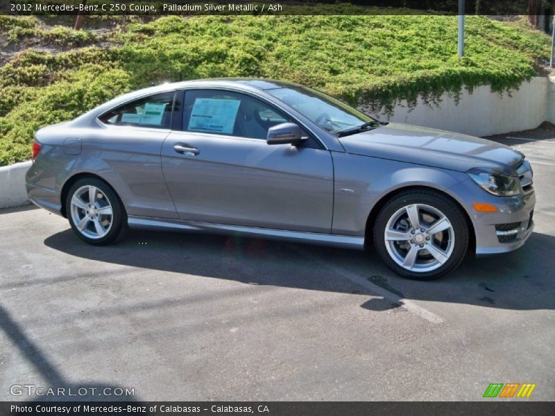 Palladium Silver Metallic / Ash 2012 Mercedes-Benz C 250 Coupe