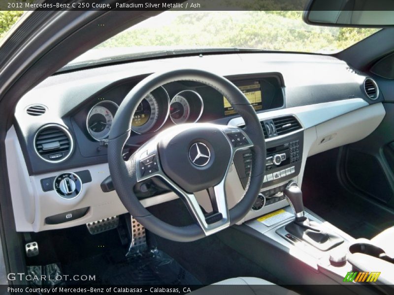 Palladium Silver Metallic / Ash 2012 Mercedes-Benz C 250 Coupe