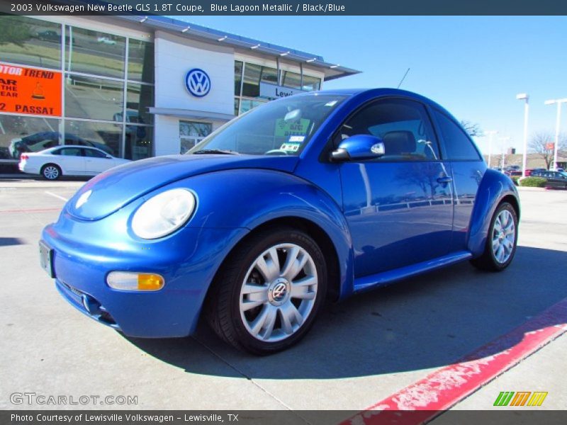 Blue Lagoon Metallic / Black/Blue 2003 Volkswagen New Beetle GLS 1.8T Coupe