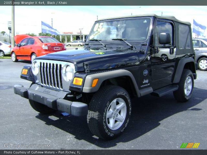 Black / Khaki 2005 Jeep Wrangler X 4x4