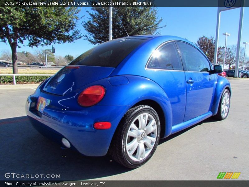 Blue Lagoon Metallic / Black/Blue 2003 Volkswagen New Beetle GLS 1.8T Coupe